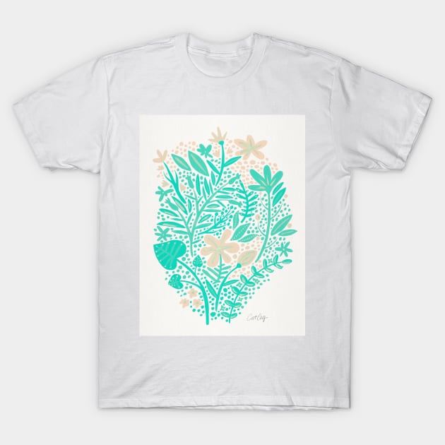 mint garden T-Shirt by CatCoq